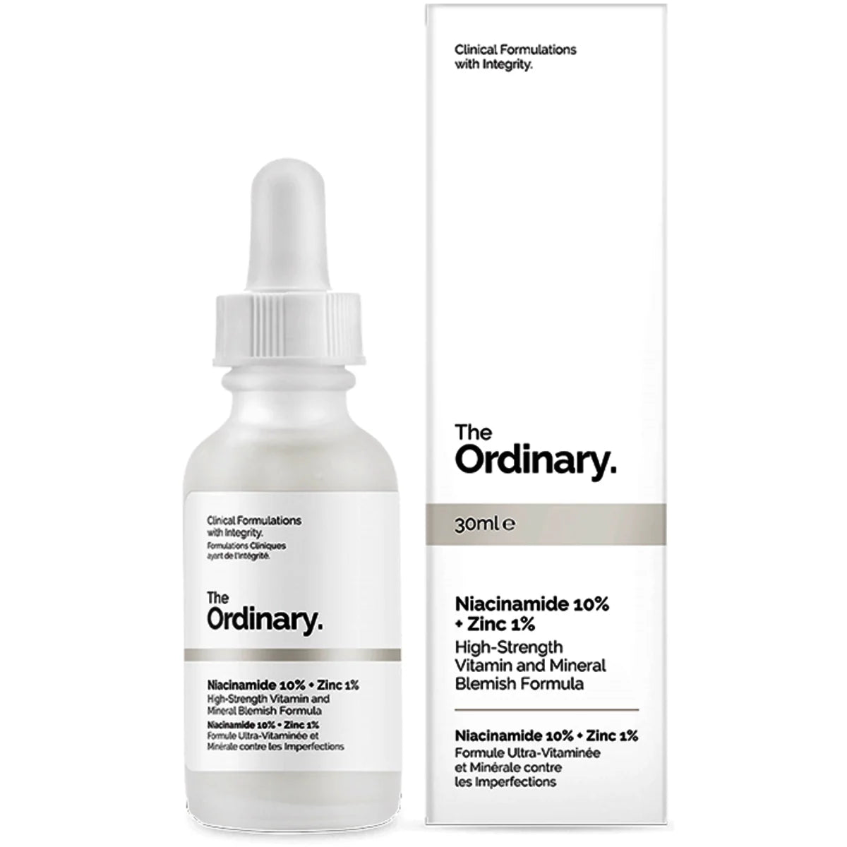 The Ordinary Sérum Anti-Imperfections Vegan – Niacinamide 10% + Zinc PCA 30 ml