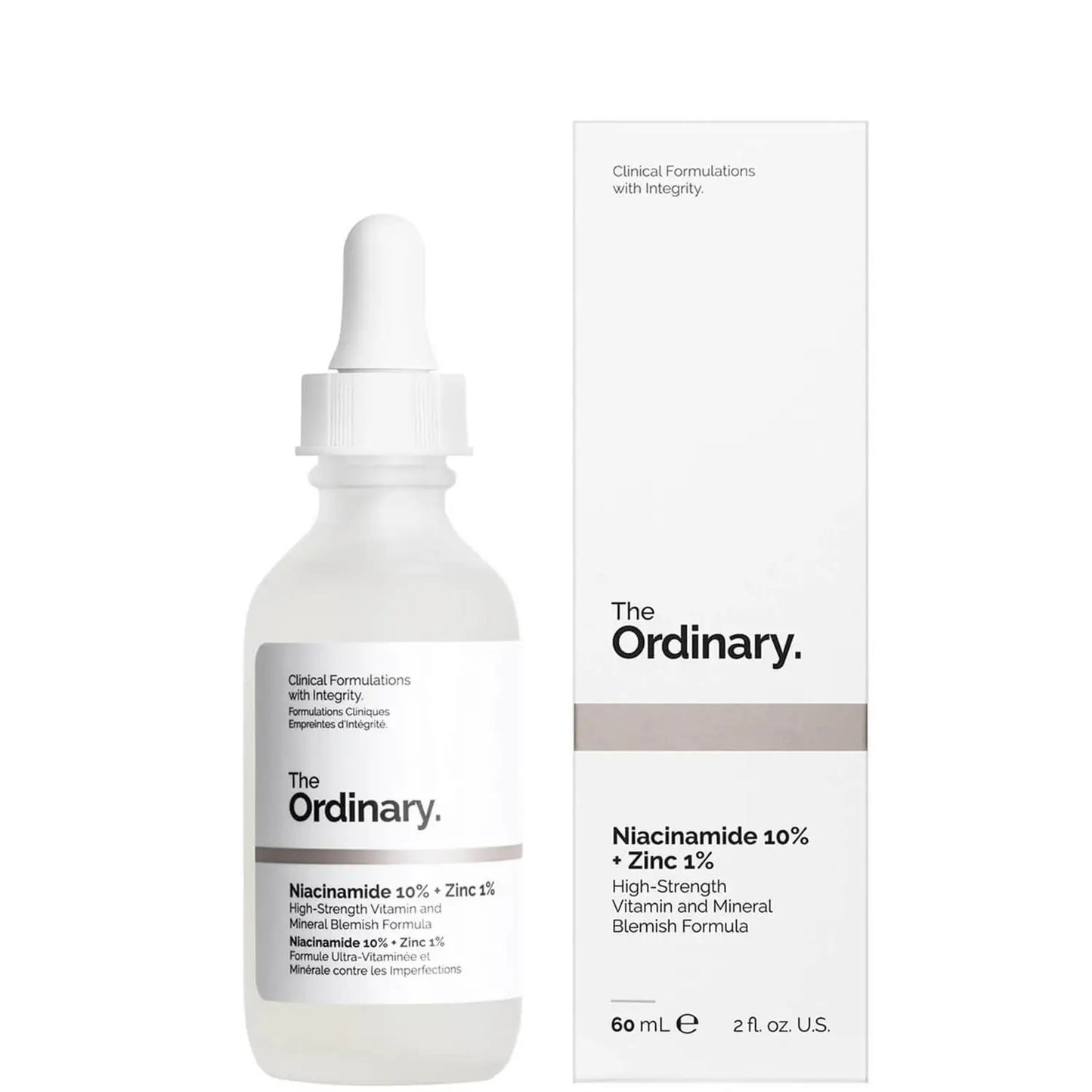 THE ORDINARY Sérum Anti-Imperfections Vegan – Niacinamide 10% + Zinc PCA